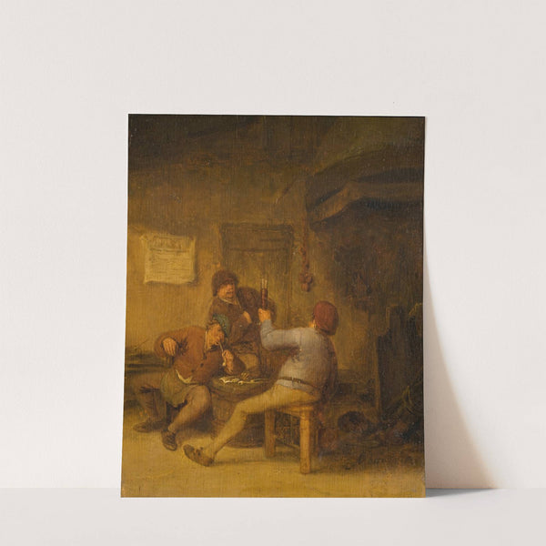 Peasants Drinking and Smoking (1643) by Adriaen van Ostade