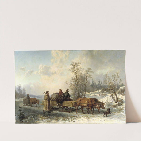 Peasants from Sorunda on their Way to Stockholm (1862) by Nils Andersson