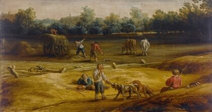 Peasants harvesting