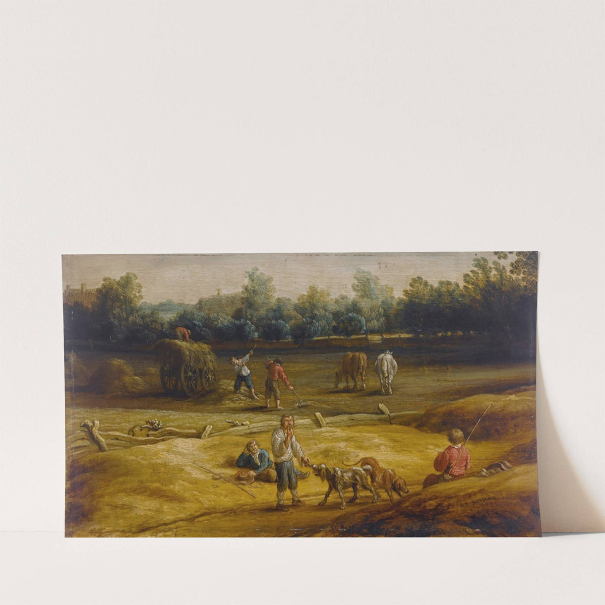 Peasants harvesting (1627) by Salomon van Ruysdael