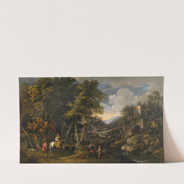 Peasants in a landscape (early 18th Century) by Roman School