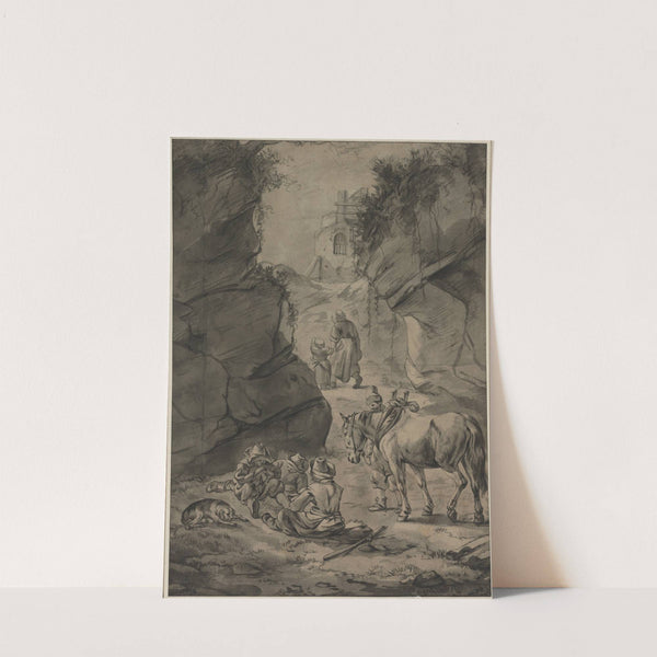 Peasants in a Rocky Landscape (1629–66) by Jan Wouwerman