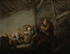 Peasants In A Tavern, Possibly A Depiction Of The Sense Of Hearing