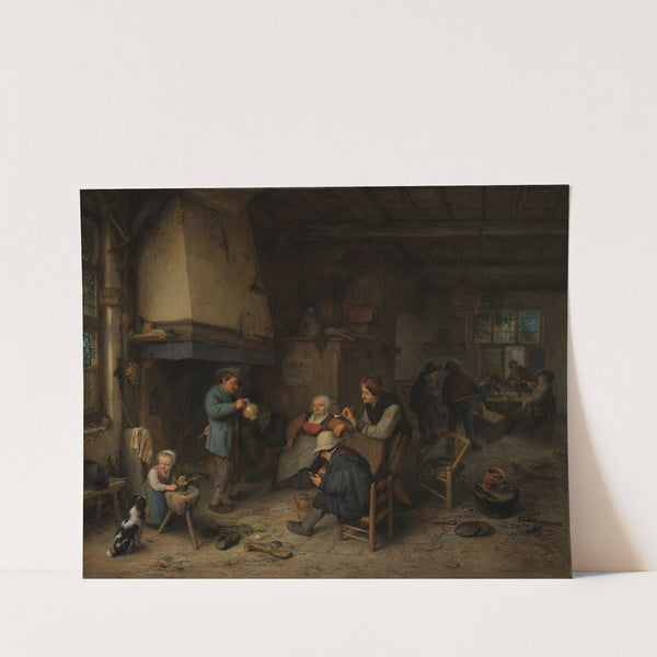 Peasants in an Interior (1661) by Adriaen van Ostade