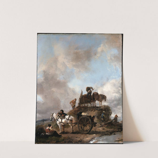 Peasants in the Fields- Hay Harvest by Philips Wouwerman