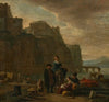 Peasants on an Italianate shoreline