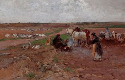 Peasants with Horses