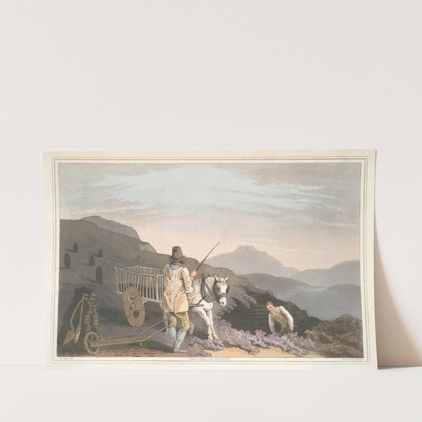 Peat cart, Plate 27 by George Walker