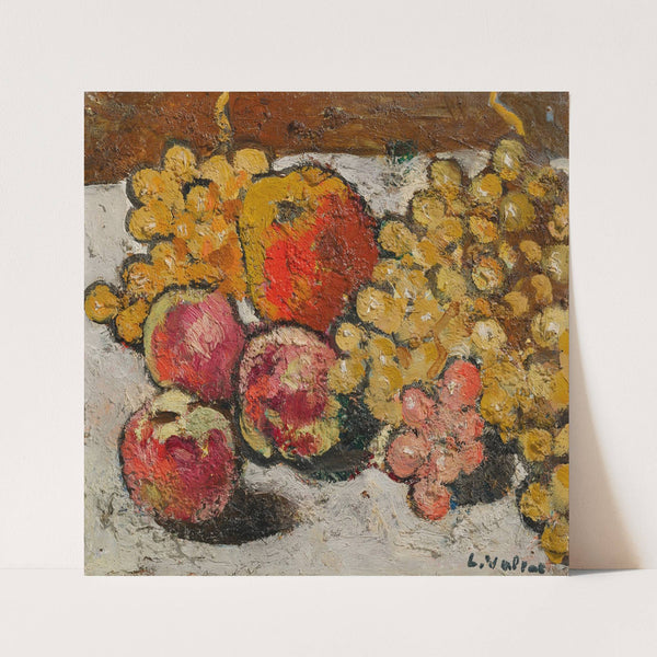 Pêches, pommes et raisins (circa 1940) by Louis Valtat