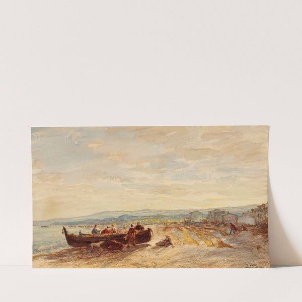 Pêcheurs À Antibes by Félix Ziem