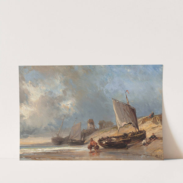 Pêcheurs à marée basse (1855) by Eugène Isabey