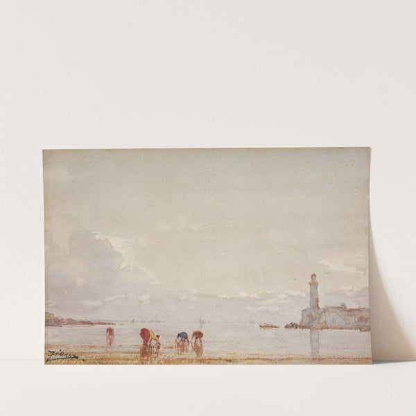 Pêcheurs De Coquillages À Antibes by Félix Ziem