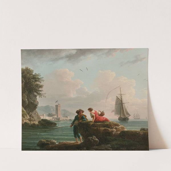 Pêcheurs sur un rivage méditerranéen (circa 1770) by Claude-Joseph Vernet