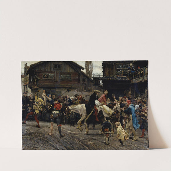 Peder Sunnanväder's and Mäster Knut's Ignominious Entry into Sthlm 1526 by Carl Gustaf Hellqvist