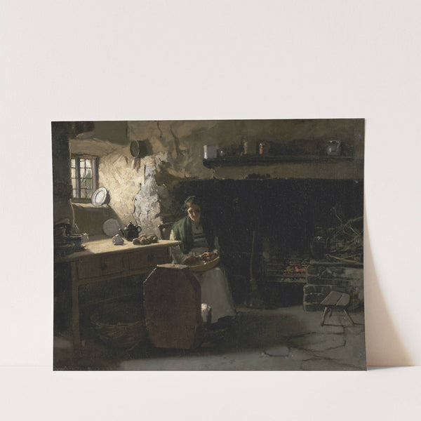 Peeling Potatoes by Frank Holl