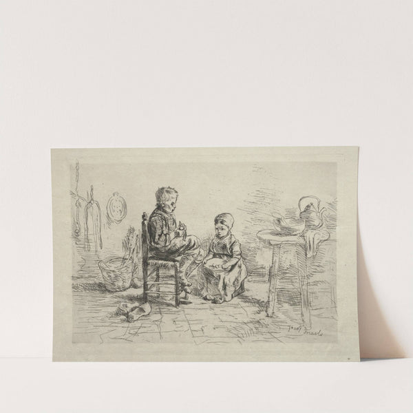 Peeling Potatoes (c. 1880) by Jozef Israëls