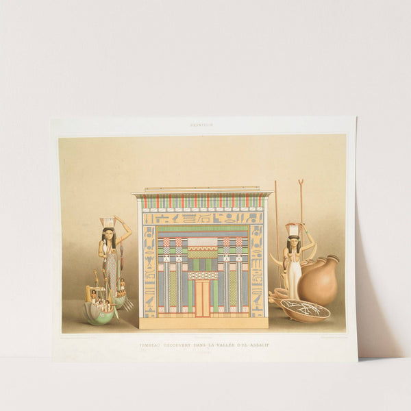 Peinture; tombeau découvert dans la vallée d'El-Assacif (Thèbes) by Émile Prisse d'Avennes