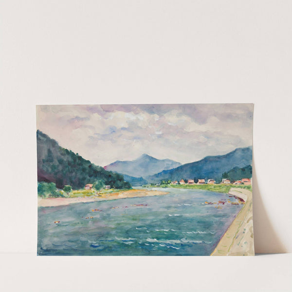 Pejzaż górski z rzeką by Ivan Ivanec