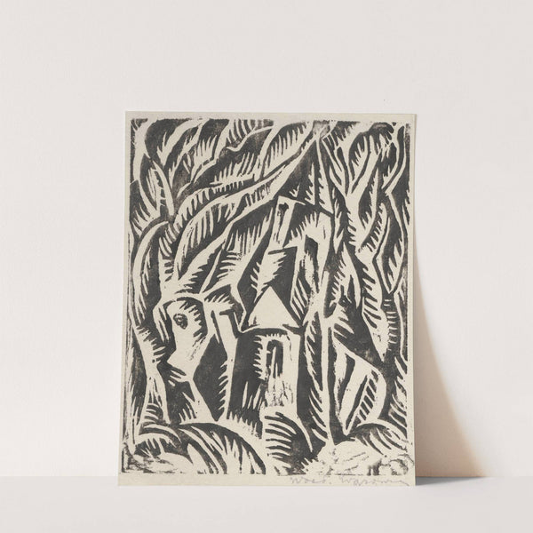 Pejzaż z kościółkiem by Wacław Wąsowicz