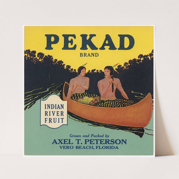 Pekad Brand Citrus Label (1930-1950)