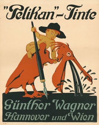 Pelikan-Tinte Günther Wagner Hannover und Wien (1909)