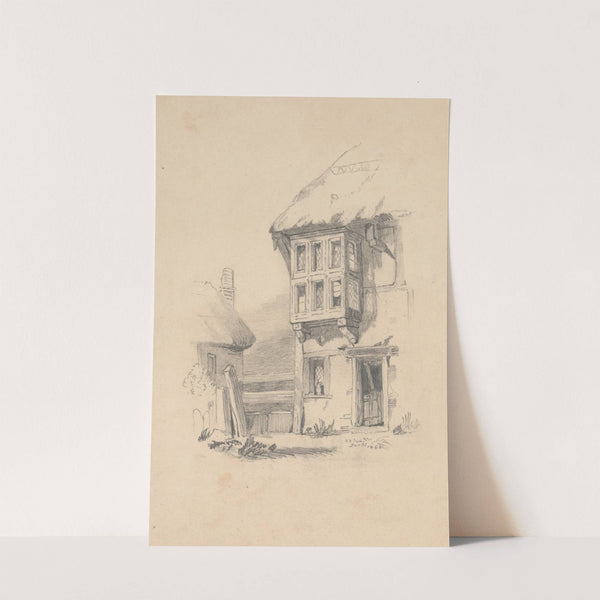 Pencil exercise, no. 7 - half-timbered house by Richard Sanger Smith