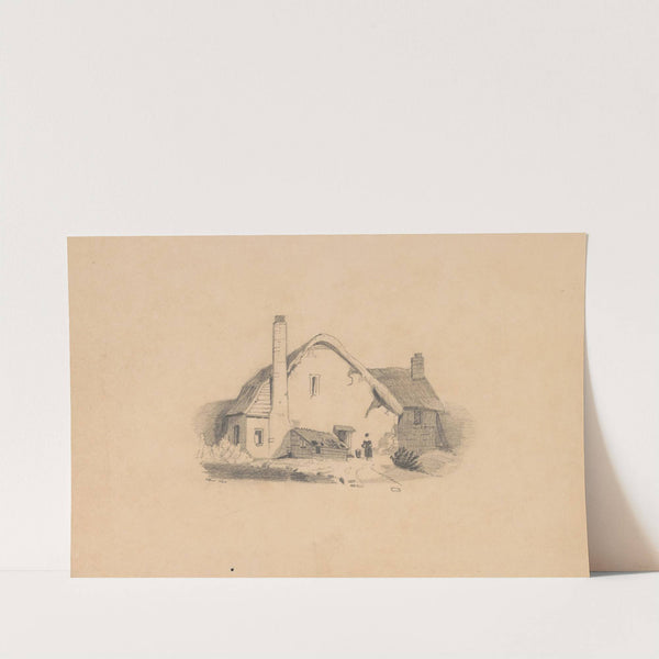 Pencil exercise, no. 9 - thatched-roof house by Richard Sanger Smith
