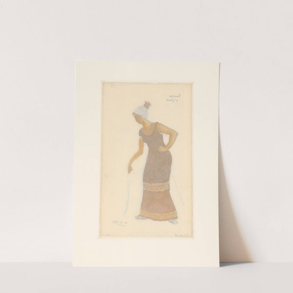 Pénélope – maquette de costume – cinquième fileuse (1923) by Henri-Gabriel Ibels