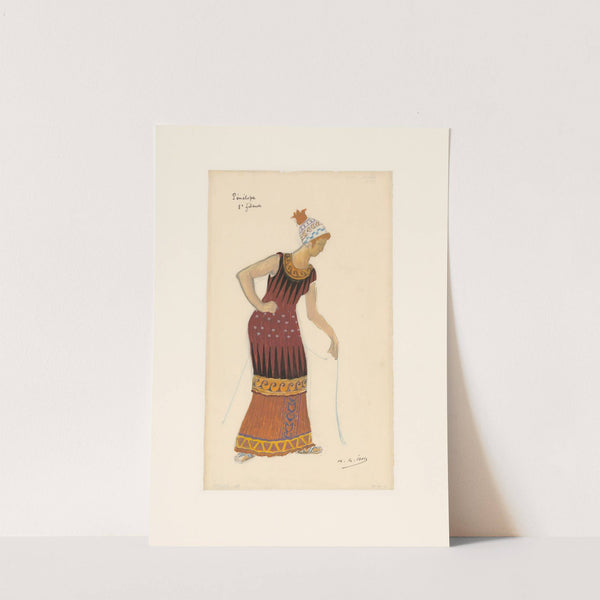 Pénélope – maquette de costume – cinquième fileuse (1923) by Henri-Gabriel Ibels