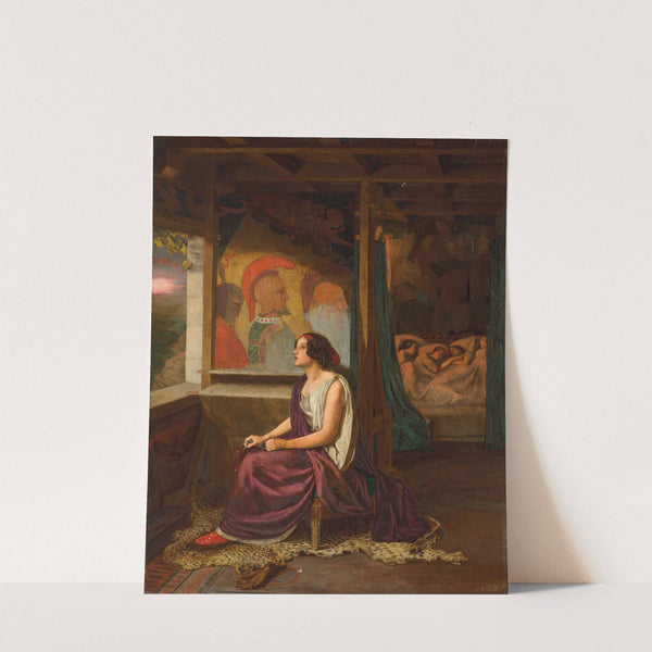 Penelope 'Then During the Day She Wove the Large Web, Which at Night She Unravelled' The Odyssey by Thomas Seddon