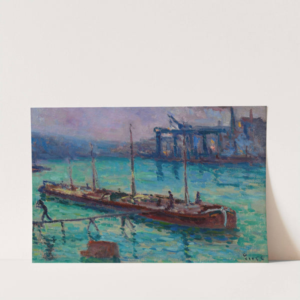 Péniche Au Bord De La Seine (circa 1910) by Maximilien Luce