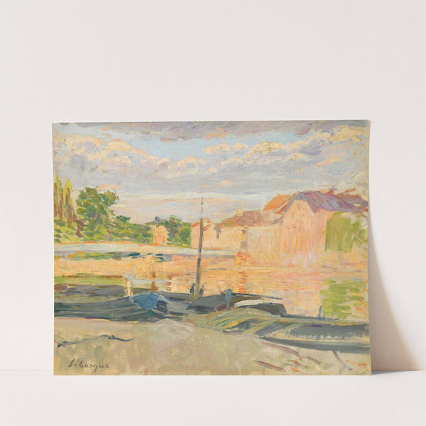 Péniches Au Bord De La Marne (1905) by Henri Lebasque