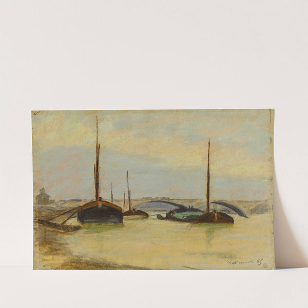 Péniches sur la Seine (1915-1945) by Armand Guillaumin