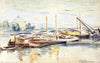 Péniches sur la Seine à Bercy (1915-1945)