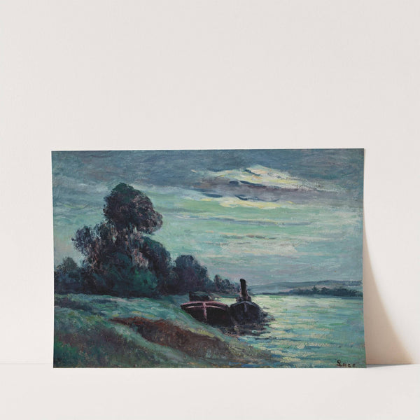 Péniches sur la Seine by Maximilien Luce