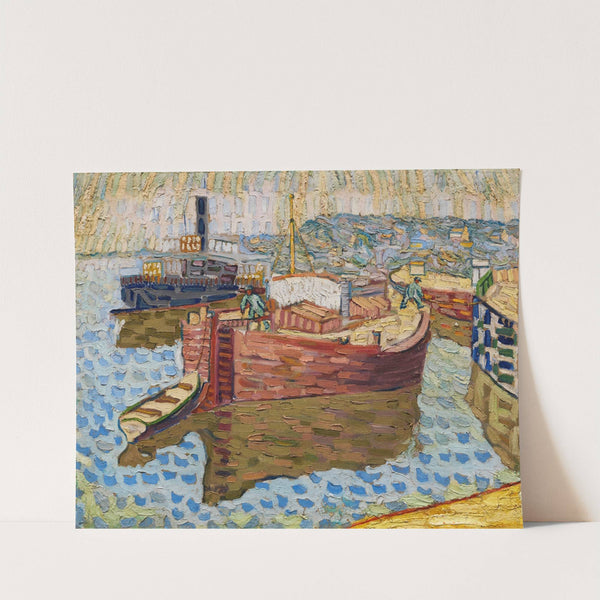 Péniches sur le Dniepr (1907) by Vladimir Baranov-Rossiné