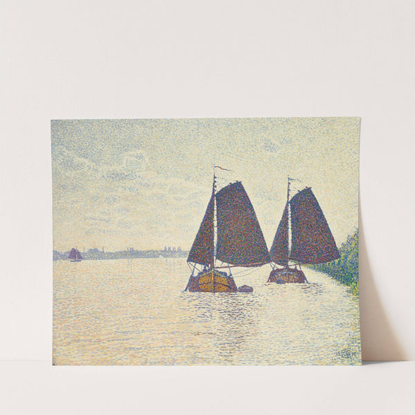 Péniches sur l’Escaut by Theo van Rysselberghe