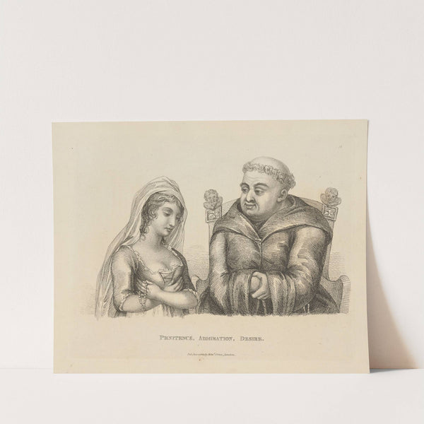 Penitence, Admiration, Desire (1810) by Tim Bobbin