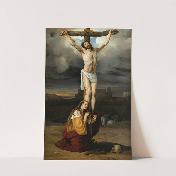 Penitent Magdalene at the foot of the cross (1832) by Francesco Hayez