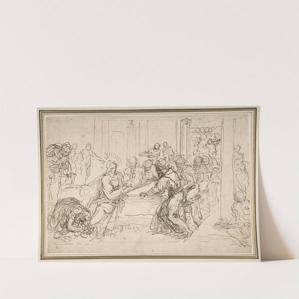 Penitent Woman Anointing the Feet of Christ at the Table of Simon the Pharisee by Jacopo Palma il Giovane