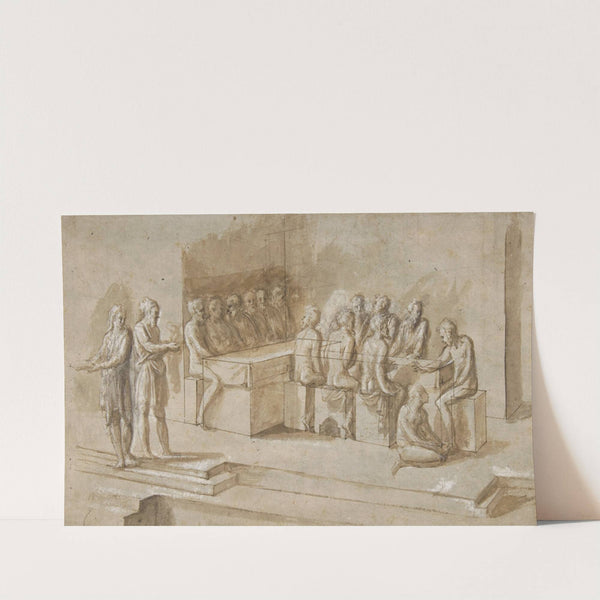 Penitent Woman Anointing the Feet of Christ at the Table of Simon the Pharisee (Luke 7;36-50) by Biagio Pupini