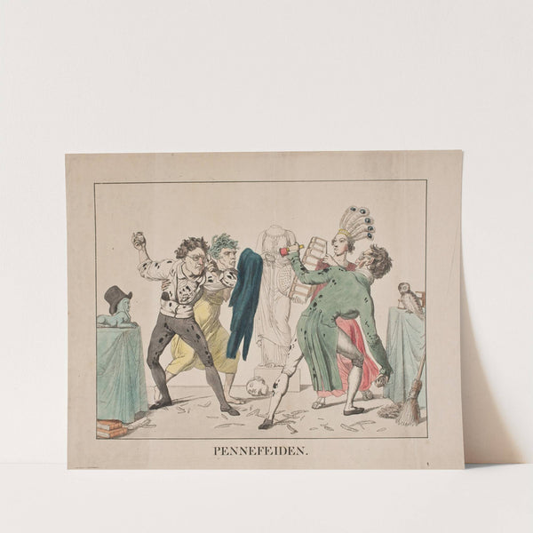 Pennefejden (1818) by Oluf Olufsen Bagge