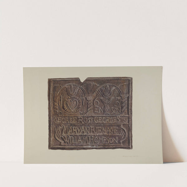 Pennsylvania German Fireback by Edward L. Loper