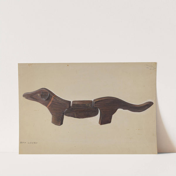 Pennsylvania German Toy Dachshund by Mina Lowry