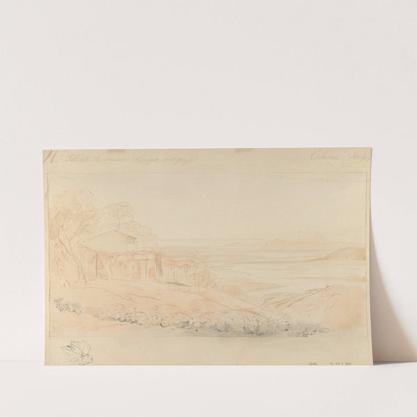 Pentedatelo, Calabria, Italy by Edward Lear