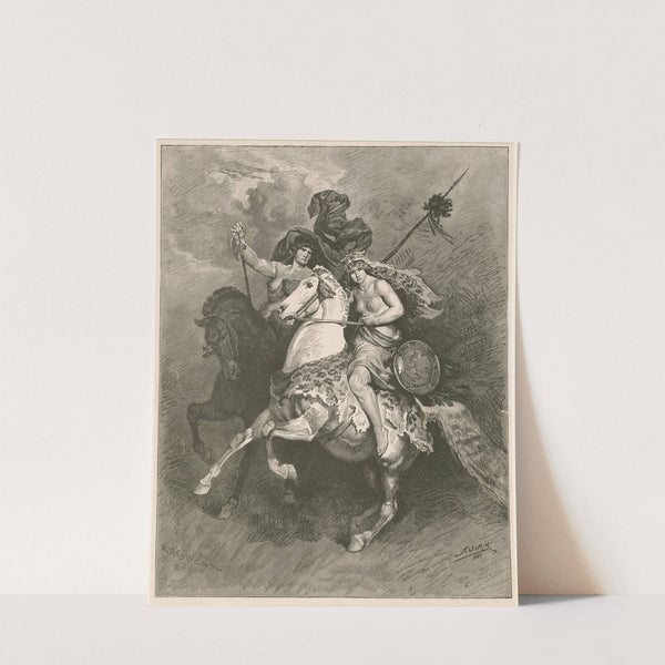 Penthesilea, Queen of the Amazons (1901) by Franz Xaver Simm