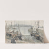 Penzance Pier from the Dolphin Inn Window, October 15, 1807 (1807) by John Samuel Hayward