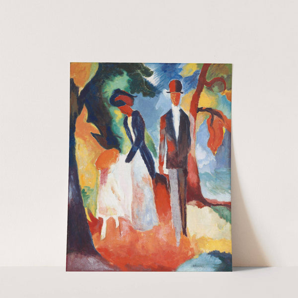 People by the Blue Lake (1913) by August Macke