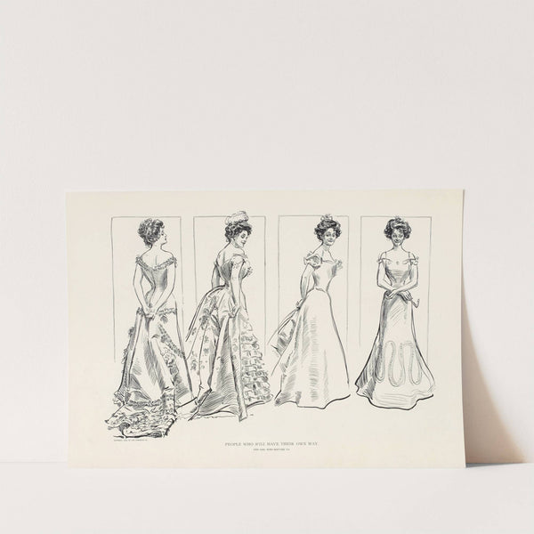 People who will have their own way – The girl who refused us (1899) by Charles Dana Gibson