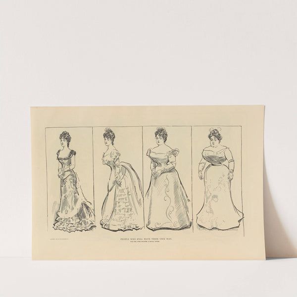 People who will have their own way. The girl who wanted a small waist (1893-1900) by Charles Dana Gibson